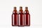 Group brown steinie belgian beer bottles 330ml mock up.