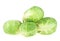 Group of brussel sprouts isolated on a white background