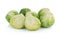 Group of Brussel Sprouts on white background