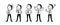 Group of business people. isolated vector illustration outline hand drawn doodle line art cartoon