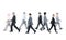 Group of Business People Walking in Different Directions