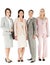 Group businesswomen standing