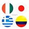 Group C- Ivory Coast, Japan, Greece, Colombia
