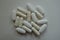 Group of capsules of magnesium citrate and caplets of calcium citrate