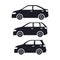 Group of cars sedan icons