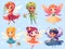 A Group Of Cartoon Fairies