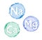 Group of chemical minerals and microelements.