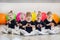 A group of children in dance classes. The concept of sport, education, childhood, hobbies and dance