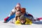 Group Of Children Having Fun On Ski Holiday