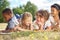 Group of children in nature