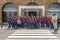 Group of children taking photo on their excursion to Union Buildings