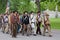 Group of Civil War Reenactors