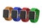 Group of colored smart watch