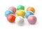 Group of colorful chewing  gum balls