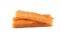 Group crab stick white background