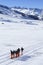 Group of crosscountry skiers resting