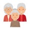 Group of cute grandmothers avatars characters