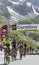 Group of Cyclists on Col du Lautaret