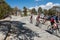 Group of cyclists, Troodos Mountains, Cyprus