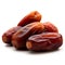 A group of dates isolated on a white background AI-Generated