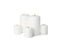 Group of different candles isolated on background