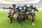 Group of diverse Male rugby players ready to play rugby match in stadium