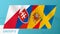 Group E flags of the European football tournament 2020