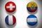 Group e world cup footballs