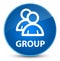 Group elegant blue round button