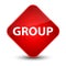 Group elegant red diamond button