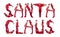 Group of elfs forming the phrase \'SANTA CLAUS\'