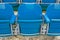 A group of empty seat or chair in stadium , theater or concert