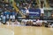 Group of excited young cheerleaders