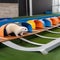A group of ferrets racing in a high-tech obstacle course with automated timers and sensors1