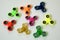 Group of fidget spinner stress relieving toy colorful