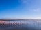 Group of flamingos on Walvis Bay Lagoon