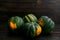 Group of Four Acorn Squash