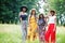 Group of four gorgeous african american womans