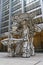 Group of Four Trees sculpture by Jean Dubuffet in the front of Chase Building in Lower Manhattan