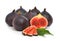 Group of fresh ripe figs