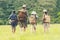 Group friend children travel nature summer trips.  Family Asia people  tourism happy