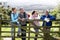 Group Of Friends On Country Walk