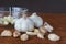 Group of garlic and clove horizontal