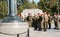 Group of German military visit the World War 11 Memorial.