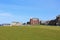 A group of golfers playing the most famous links golf course in the world