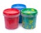 Group of gouache paint jars