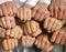 Group of hand and fist. Business and teamwork concept