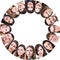 Group of a happy people in circle