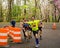 Group of Happy Runners Competing in the 2019 Blue Ridge Marathon