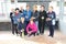 A group of happy senior women after playing Bowls